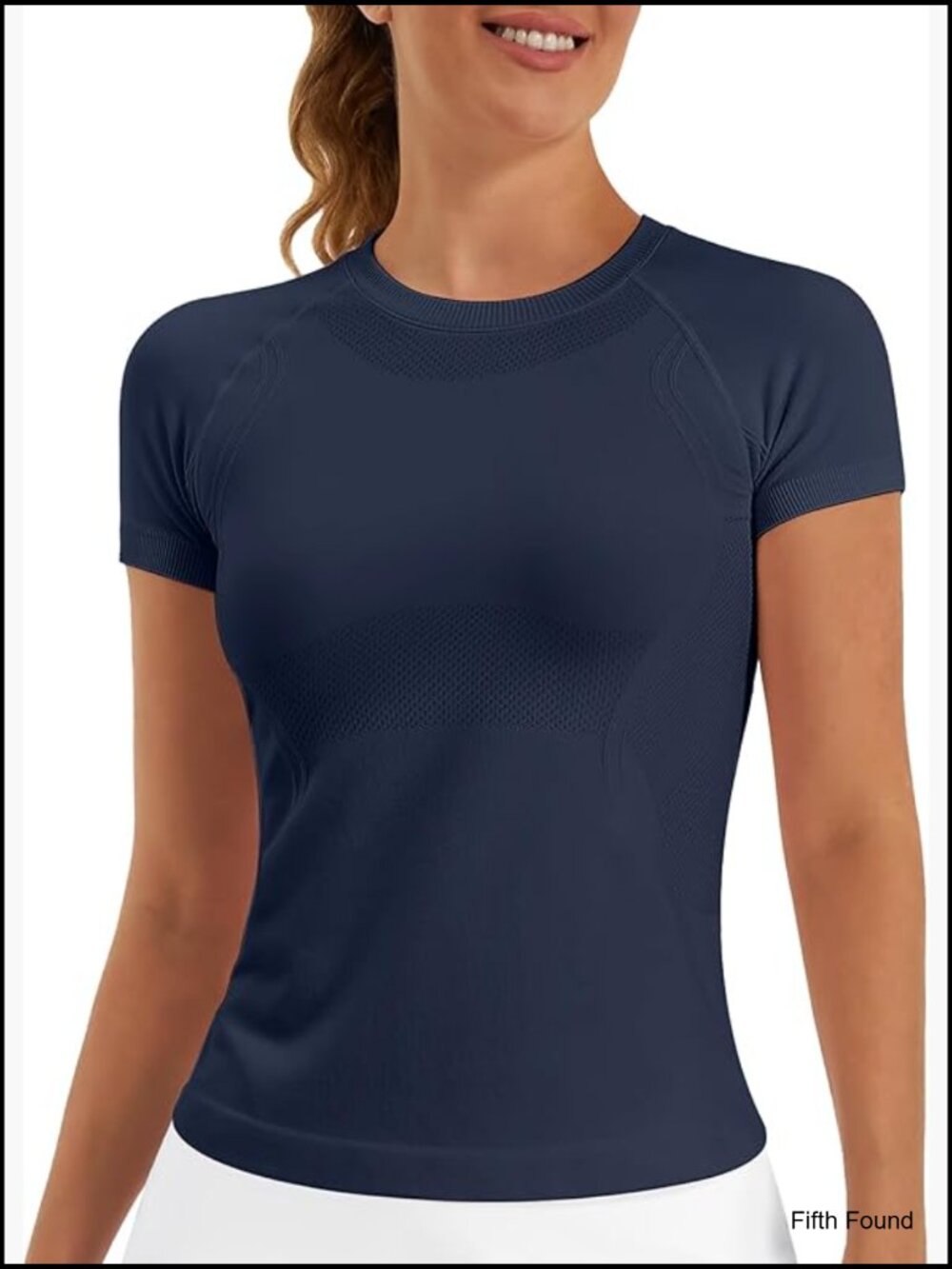Seamless Short Sleeve Workout Top Slim Fit Active Shirt Yoga Gym Tee